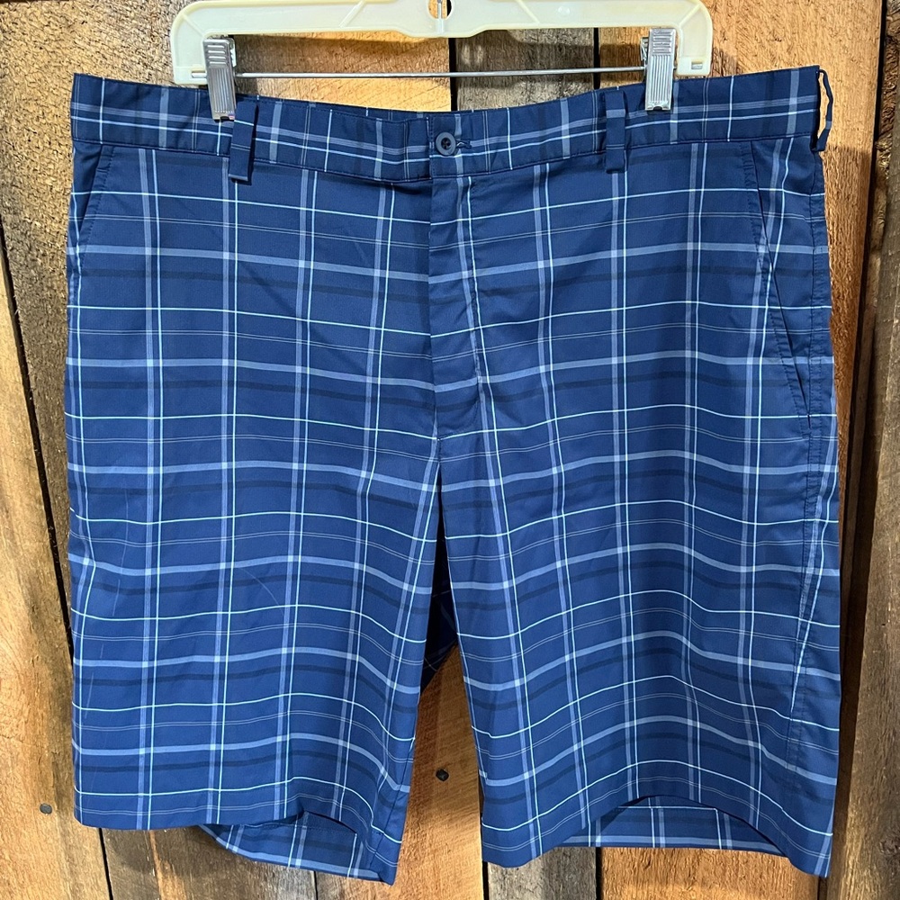 Nike Blue Flat Front Lightweight Shorts